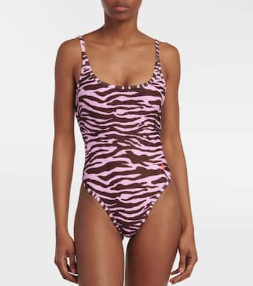 Zebra-printed swimsuit | The Attico