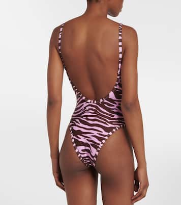 Zebra-printed swimsuit | The Attico