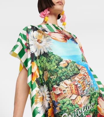Caftano Portofino in twill di seta | Dolce&Gabbana