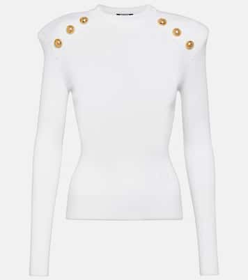 Embellished knit sweater | Balmain