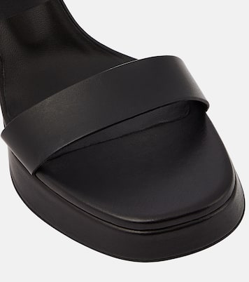 Mules Buckle Slide à plateforme en cuir | Proenza Schouler