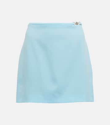 Minifalda de lana con Versace Allover | Versace