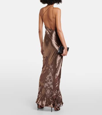 Robe longue en velours de soie | The Sei