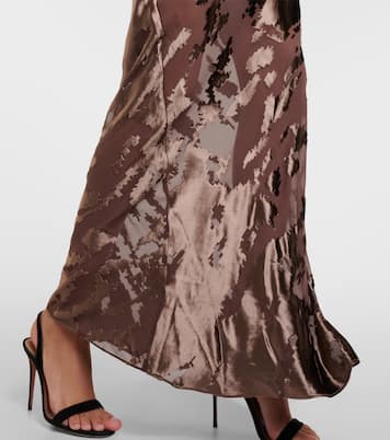 Robe longue en velours de soie | The Sei