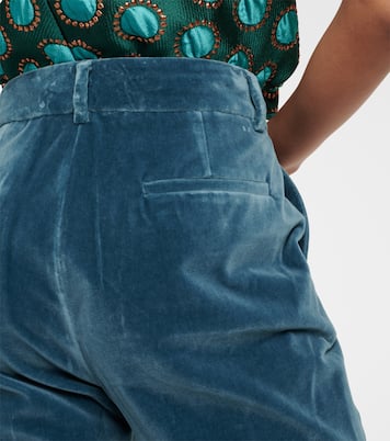 24/7 cotton velvet flared pants | La DoubleJ