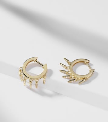 Boucles d'oreilles Fringe en or 14 ct et diamants | Sydney Evan