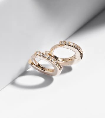 Boucles d'oreilles en or 10 ct et diamants | Stone and Strand