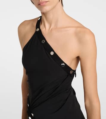 Vestido midi de jersey adornado | The Attico