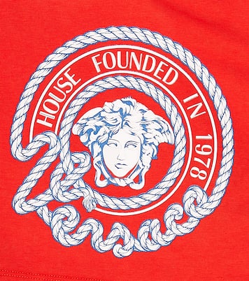 Baby Medusa cotton-blend jersey T-shirt | Versace Kids