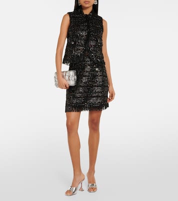 Sequined bouclé vest | Giambattista Valli