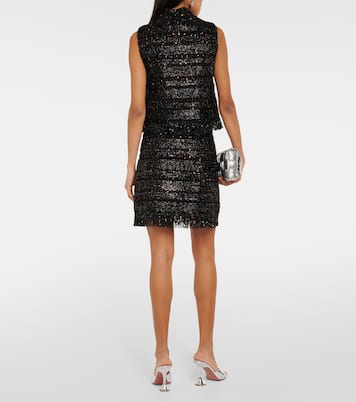 Sequined bouclé vest | Giambattista Valli