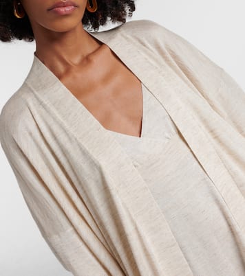 Cardigan en cachemire, lin et soie | Loro Piana