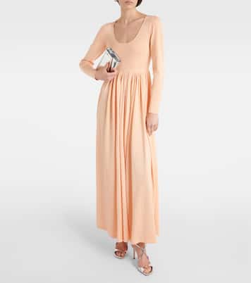 Vestido largo Natura de lamé | Zimmermann