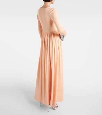 Vestido largo Natura de lamé | Zimmermann