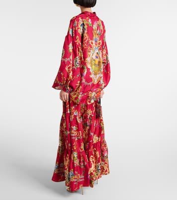 Printed silk shirt | Camilla