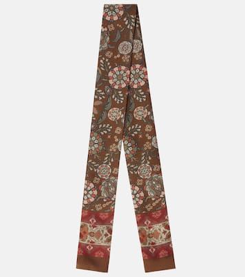 Foulard in twill di seta con stampa | Loro Piana