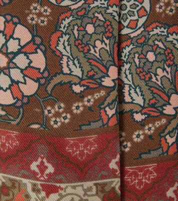 Foulard in twill di seta con stampa | Loro Piana
