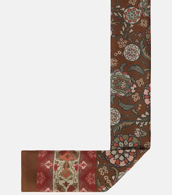 Foulard in twill di seta con stampa | Loro Piana