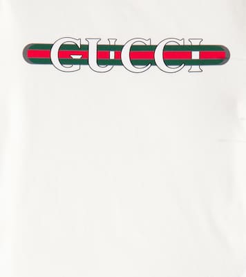 Camiseta de jersey de algodón con logo | Gucci Kids