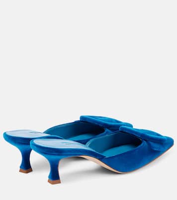 Mules Maysale 50 en velours | Manolo Blahnik