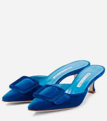 Mules Maysale 50 en velours | Manolo Blahnik