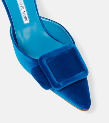 Mules Maysale 50 en velours | Manolo Blahnik