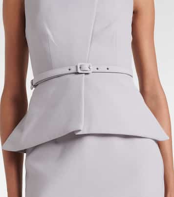 Top asimétrico de crepé con péplum | Roland Mouret