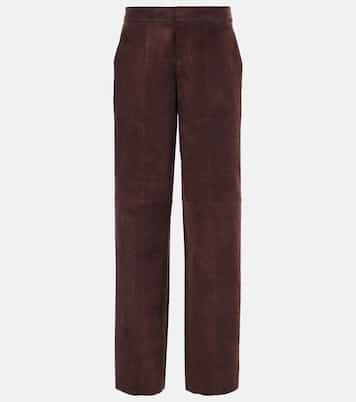 Massimo suede wide-leg pants | Stouls