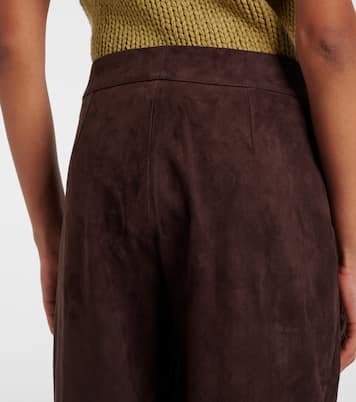 Massimo suede wide-leg pants | Stouls