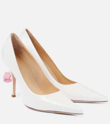 Pumps in pelle con applicazioni floreali | Magda Butrym