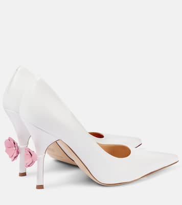 Pumps in pelle con applicazioni floreali | Magda Butrym