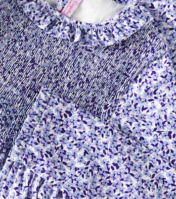 Abito Manzanilla in cotone a punto smock | La Coqueta