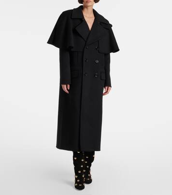 Cappotto doppiopetto in lana con cintura | Chloé
