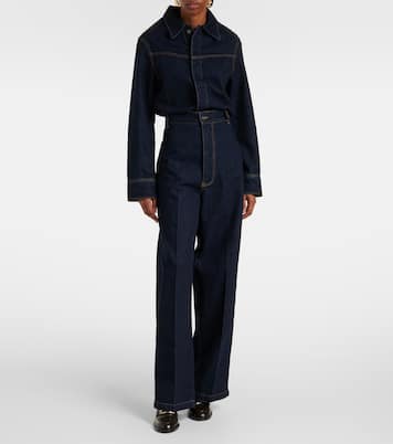 Jeans a gamba larga e vita alta | Victoria Beckham