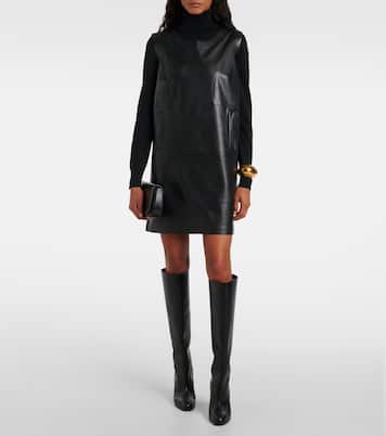 Minikleid aus Lederimitat | Norma Kamali
