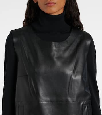 Minikleid aus Lederimitat | Norma Kamali