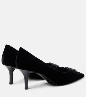 Eleanor Pave 65 velvet pumps | Tory Burch