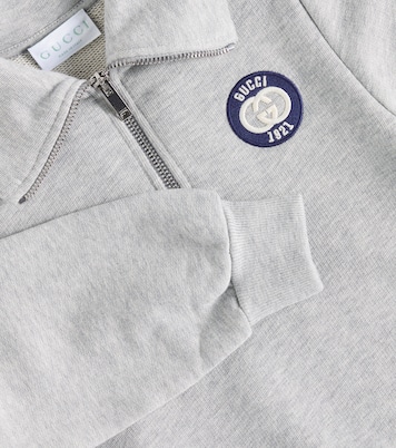 Sudadera en jersey de algodón bordada | Gucci Kids