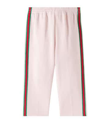 Baby Web Stripe cotton jersey sweatpants | Gucci Kids