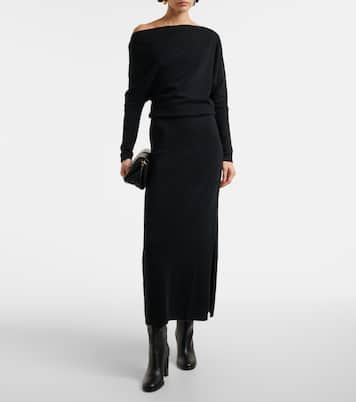 Off-Shoulder-Robe Kasos aus Kaschmir | Altuzarra