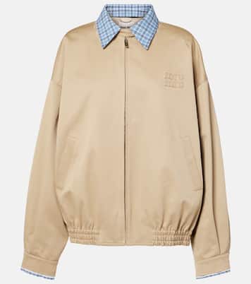 Checked cotton jacket | Miu Miu