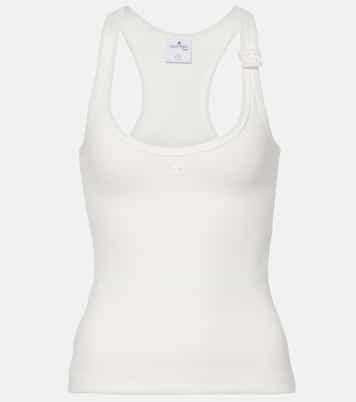 Tank top in maglia di cotone a coste  | Courrèges
