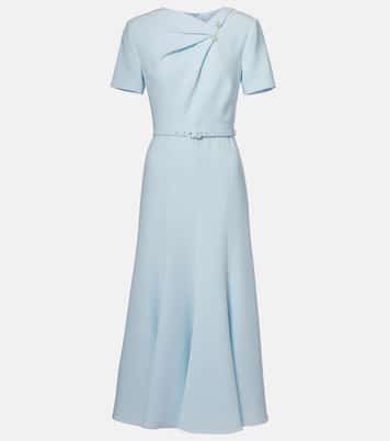 Abito midi in cady con cintura | Roland Mouret