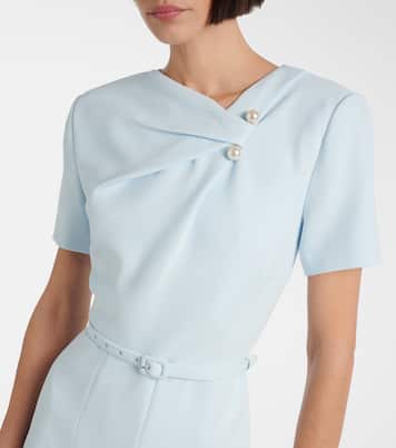 Abito midi in cady con cintura | Roland Mouret