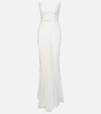 Bridal - Abito lungo Cassiopea in seta | Maria Lucia Hohan