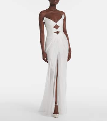 Bridal - Abito lungo Cassiopea in seta | Maria Lucia Hohan