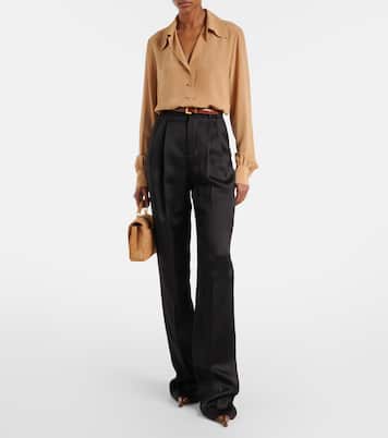 Blusa in seta crêpe de chine | Saint Laurent