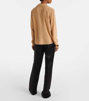 Blusa in seta crêpe de chine | Saint Laurent