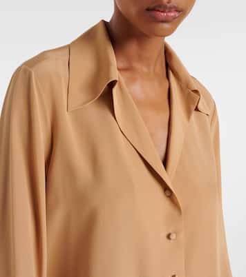 Blusa in seta crêpe de chine | Saint Laurent