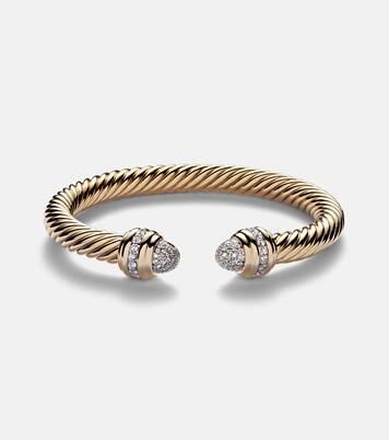 Bracciale Classic Cablespira® in oro 18kt con diamanti | David Yurman